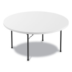 60 White Round Table
