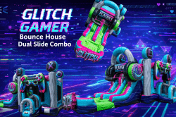 Gamer Bounce House Dual Slide Combo